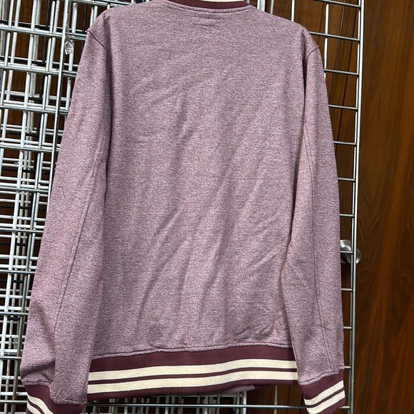 Charles and a Half  Mens size medium heathered red varsity jacket - Picture 3 of 3